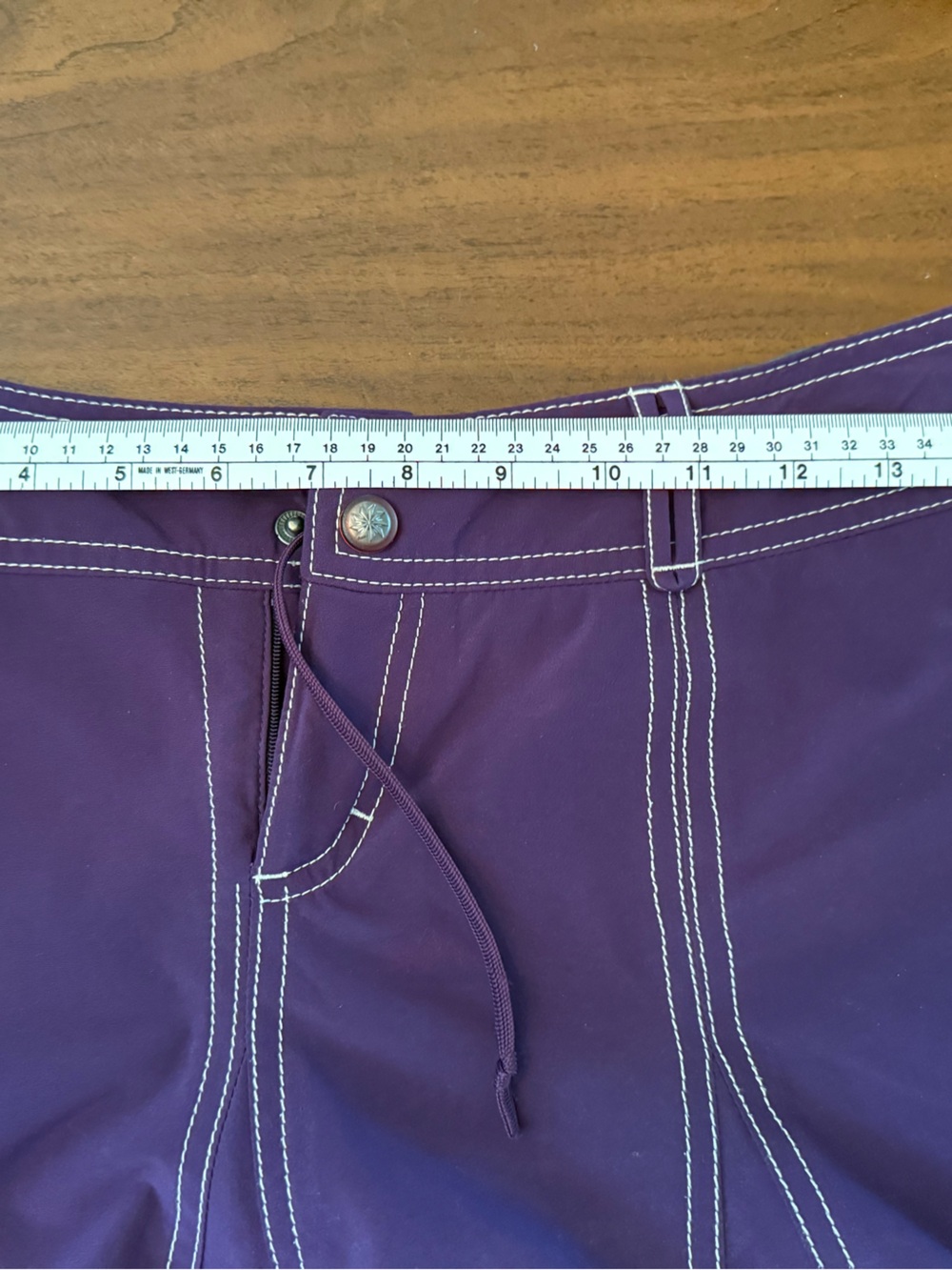 Athleta Purple Whatever Skort with White Contrast Stitching built-in shorts